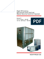 High Efficiency Horizontal and Vertical Water-Source Comfort System