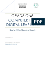 Grade 1 CLA Module Quarter 4