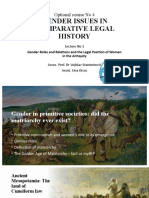 Optional Course No 4 - Gender Issues in Comparative Legal History - PPP For Lecture 1, Vojislav Stanimirovic, Una Divac