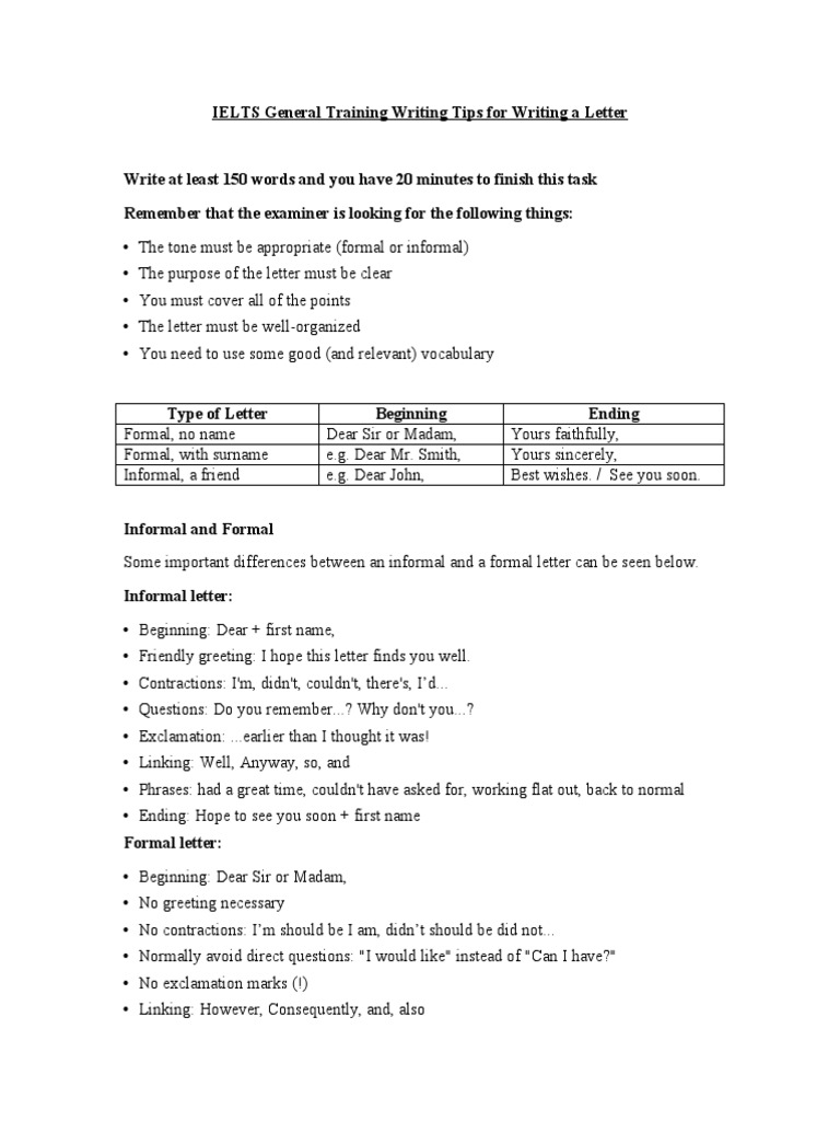 HOW TO WRITE LETTER IN IELTS GENERAL TRAINING intelligence overview