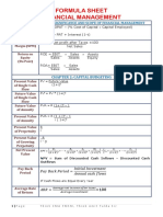 FMSM Formula Sheet
