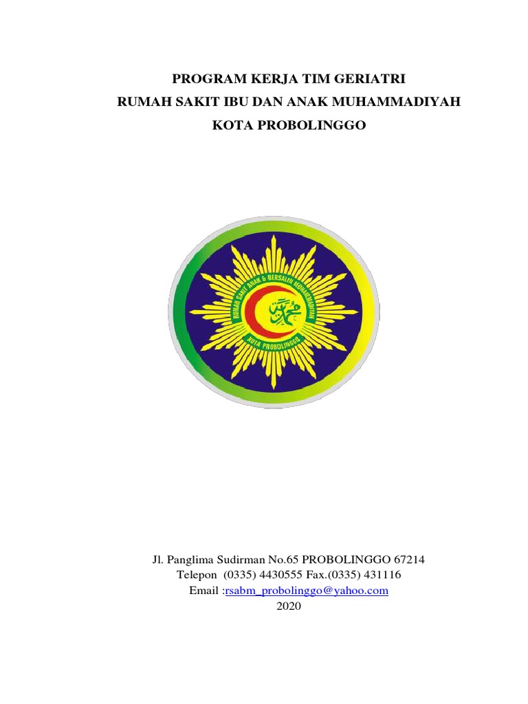 Program Kerja Geriatri RSIA Probolinggo | PDF | Bisnis