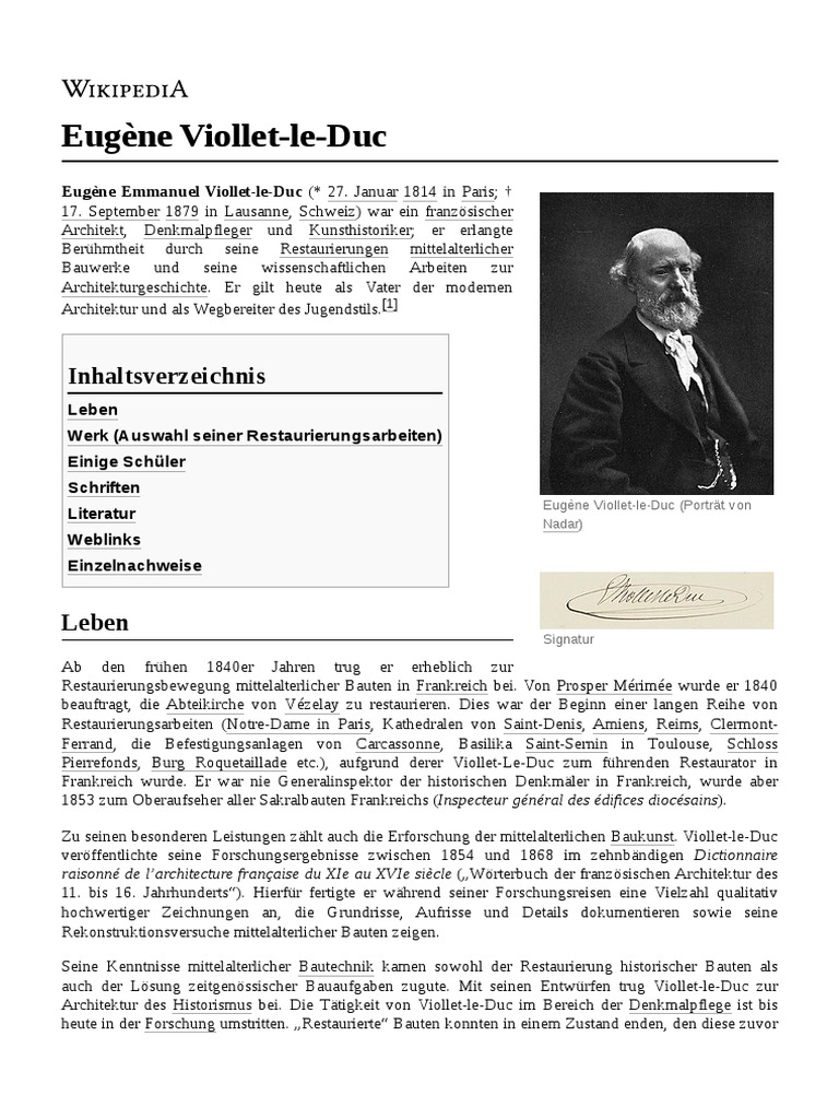 Eugène - Viollet Le Duc | PDF