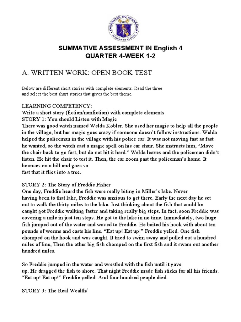 Sa English 4 Q4 Week 1 2 Pdf