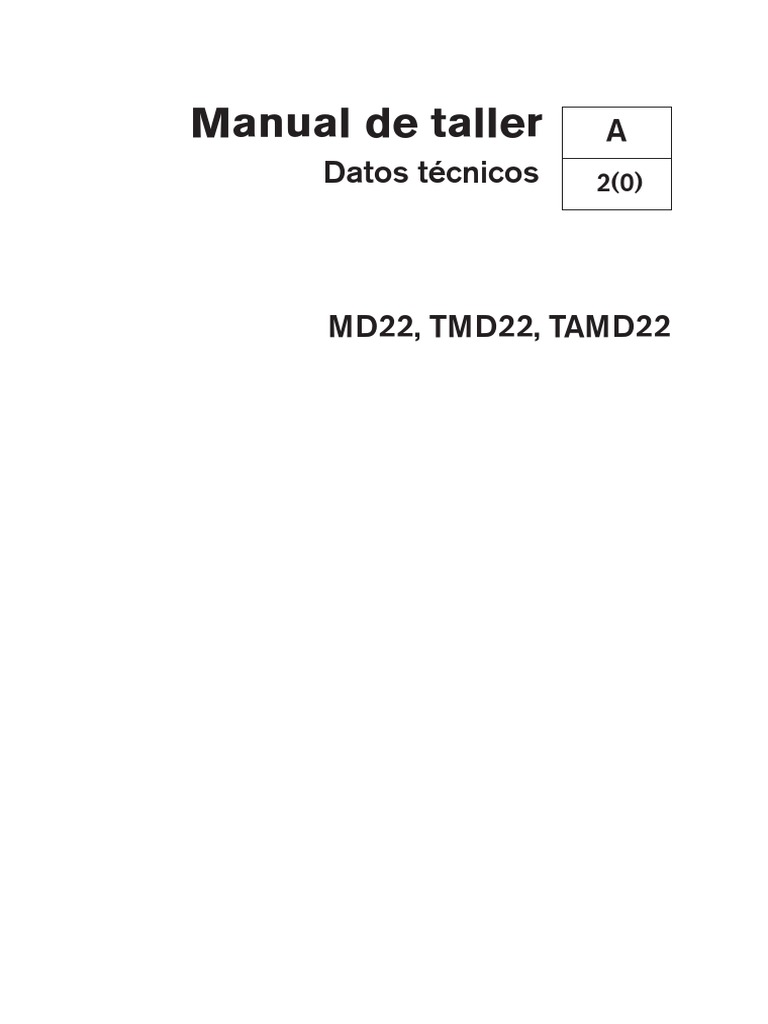 Manual Técnico Motores Volvo Penta MD22 | PDF | Pistón | Turbocompresor