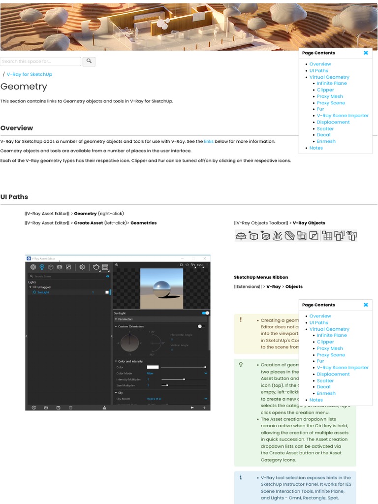 Geometry - V-Ray For SketchUp - Chaos Help | PDF | Icon (Computing ...
