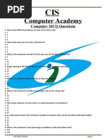 computer PAD - MCQ QUESTION