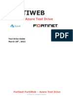 Test Drive Fortiweb Azure Cloud