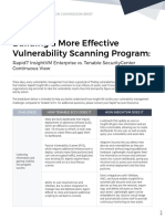 Rapid7 InsightVM Tenable Security Center Comparison Brief