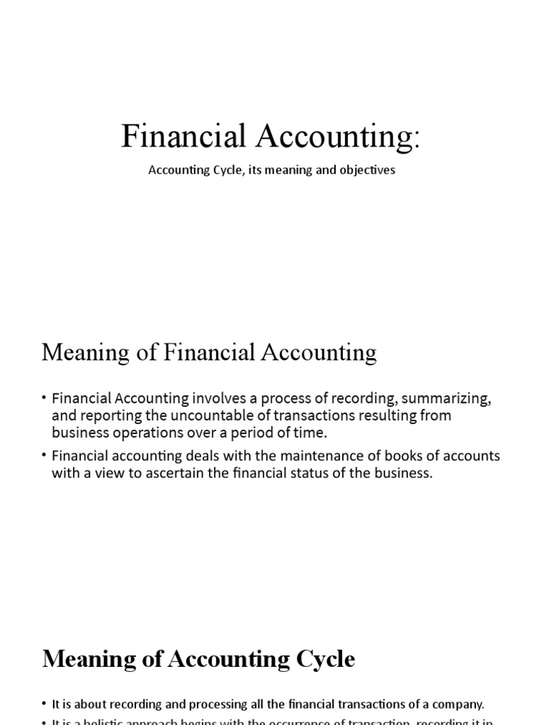 Financial Accounting PDF Financial Accounting Debits And Credits
