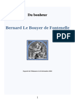Bernard de Fontenelle - Du Bonheur