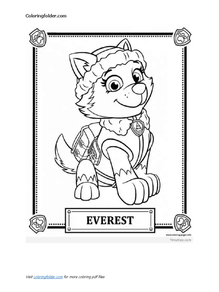Paw Patrol Coloring Pages To Print | PDF | Career \u0026 Growth, image size:768x1024