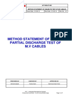 AYT-MS-DT-001 Procedure of Online MV Cable PD