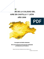Informe de La Calidad Del Aire en Castilla Y León AÑO 2009