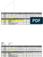 Horarios de La Semana Excel IUTAA