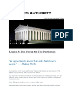 Lesson 3 - The Power of The Parthenon