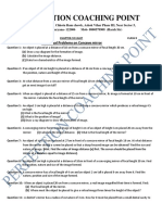 Perfection Coaching Point: Numerical Problems On Concave Mirror