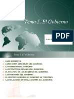 Tema 5 El Gobierno (Curso 2020-2021)