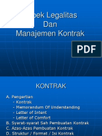 Aspek Legalitas Dalam Manajemen Kontrak (28 Slides)