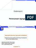 Perencanaan Agregat 1: Pertemuan 6