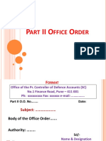 Part II Office Order