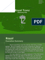 Royal Tranz: Marketing Plan