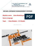 DATA MODELS - ER Model