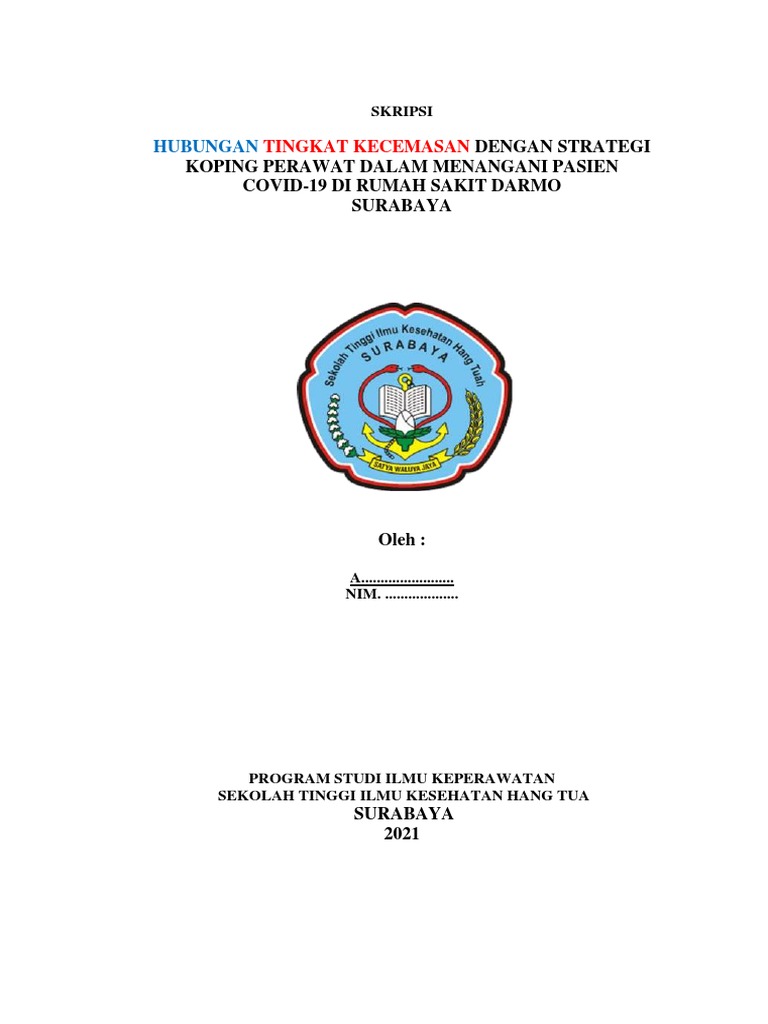 Kecemasan dan Strategi Koping Perawat COVID-19 | PDF