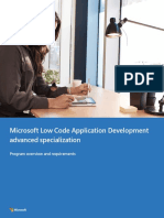 Microsoft Low Code Application Development Advanced Specialization