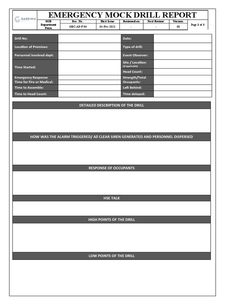 GbcApF04Emergency Mock Drill Report PDF