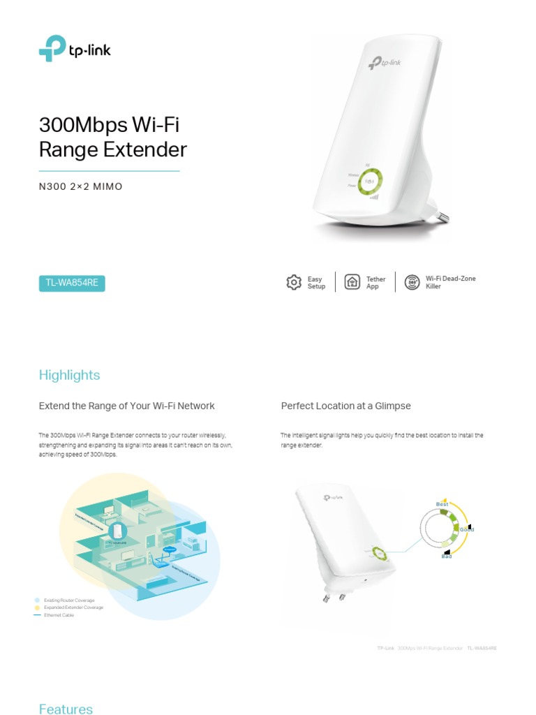 tp link 850re vs 854 re