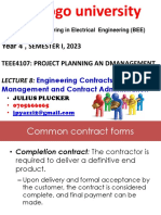 Project Contract Administration