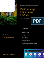 Photo or Image Editing Using Canva: Experto Presenting: Ict Month'S