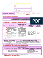 Sesión Ordenamos Según El Tamaño y Grosor