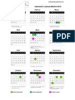 Calendario Laboral Madrid 2018: Enero Febrero Marzo