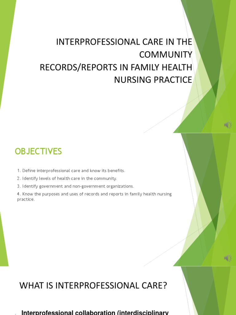 Interprofessional Care in Community Health | PDF | Health Care | Health ...