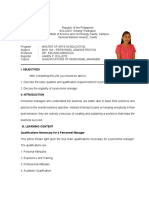Dollete Karen P. - Mas 104 - 3.3.4. Qualifications of Personnel Manager