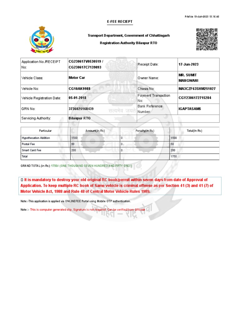 Vahan 4 0 citizen services onlineapp01 135 8013 sivam123 pdf