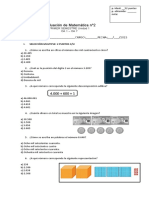 Evaluación de Matemática Nº2 Primer Semestre