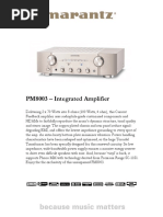 PM8003 - Integrated Amplifier