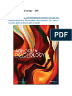 Test Bank For Abnormal Psychology 6th Canadian Edition Gordon L Flett Nancy L Kocovski Gerald C Davison John M Neale