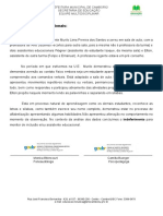 Relatórios Dos Profissionais:: Prefeitura Municipal de Camboriú Secretaria de Educação Equipe Multidisciplinar