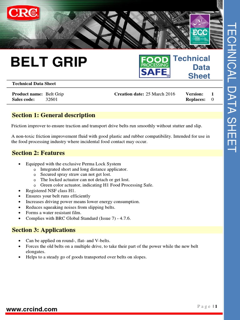 Tci3 Belt Grip PDF Belt (Mechanical) Physical Sciences
