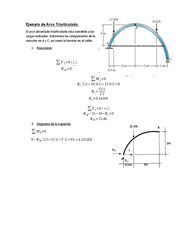 Ejemplo de Arco Triarticulado | PDF
