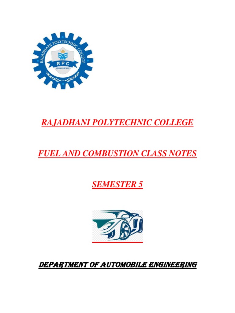 Fuel and Combustion PDF