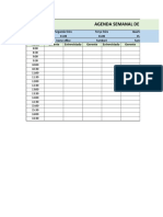 Agenda Semanal de Entrevistas