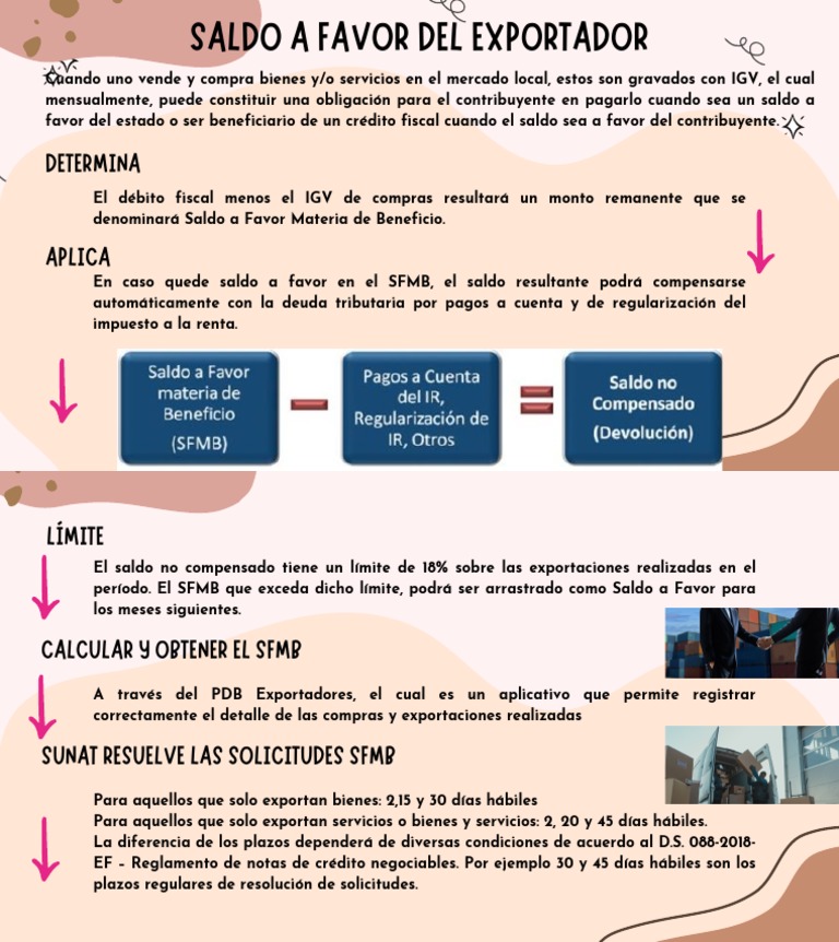 Saldo A Favor Del Exportador | PDF