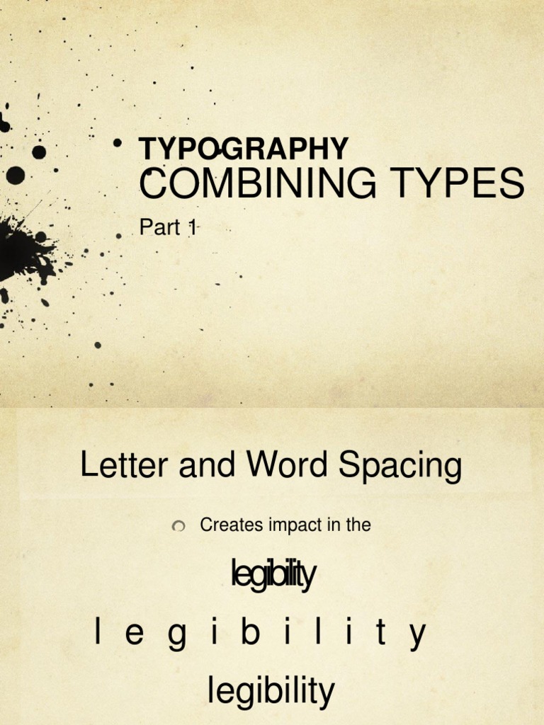 Typography: Letter & Font Spacing Guide | PDF | Language Arts ...
