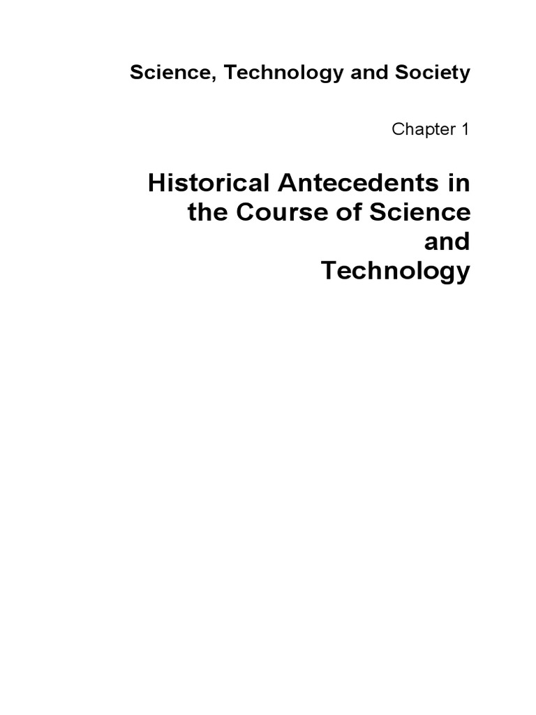 Historical Context of Science and Technology | PDF | Science | Experiment