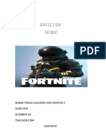 Trabalho de Ingles Fortnite